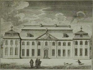Pałac Prymasowski na planie Tirregailla z 1762 roku.